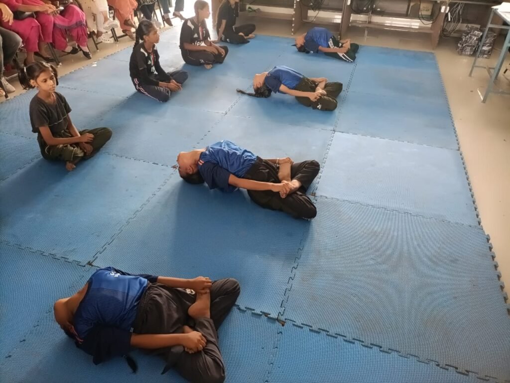 Yoga competition under 69th District Level School Games organized at Netaji Model School Rupnagar