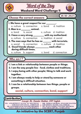 Weekend Word Challange 11