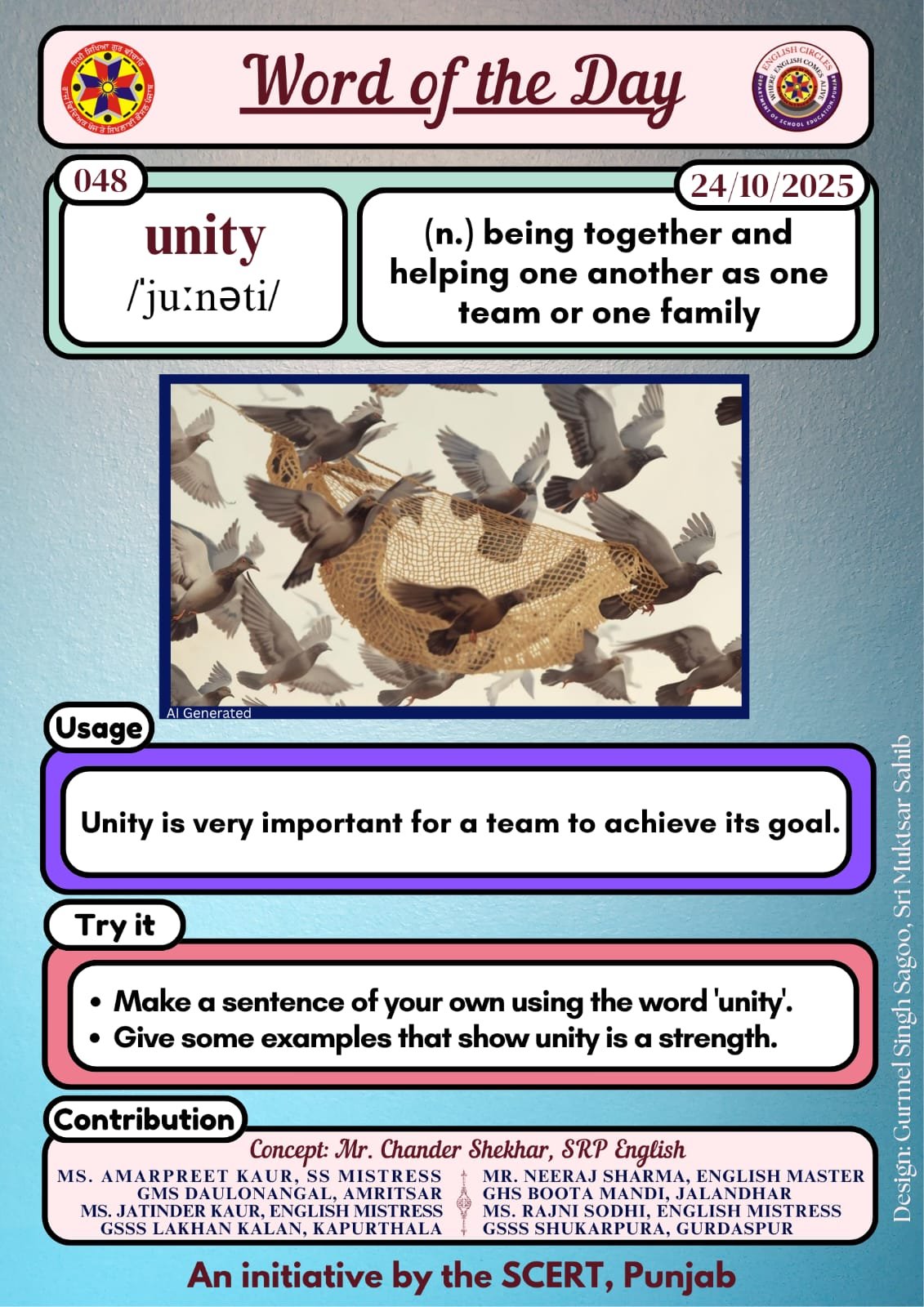 Word of the day Unity