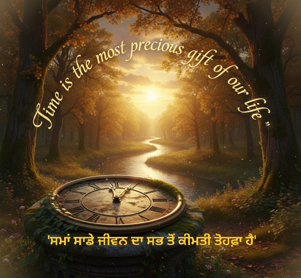 ਸਮਾਂ - ਜੀਵਨ ਦਾ ਸਭ ਤੋਂ ਕੀਮਤੀ ਤੋਹਫ਼ਾ 3 Time - the most precious gift of life.