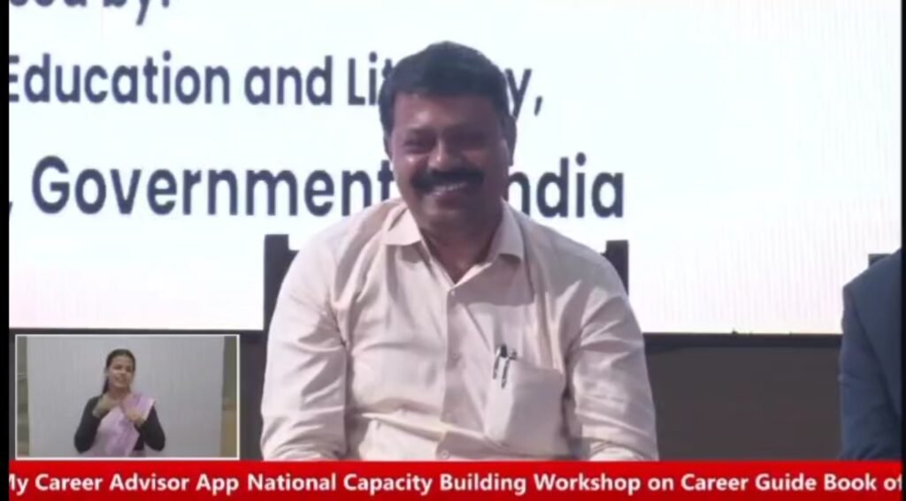 Excellent presentation by Prabhjit Singh of Rupnagar at the Career Guidance Workshop, Prabhjit Singh