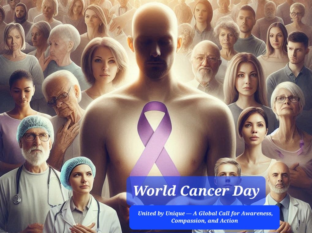 ਵਿਸ਼ਵ ਕੈਂਸਰ ਦਿਵਸ-ਇੱਕ ਵਿਸ਼ਵਵਿਆਪੀ ਜਾਗਰੂਕਤਾ 1 World Cancer Day: United by Unique — A Global Call for Awareness, Compassion, and Action