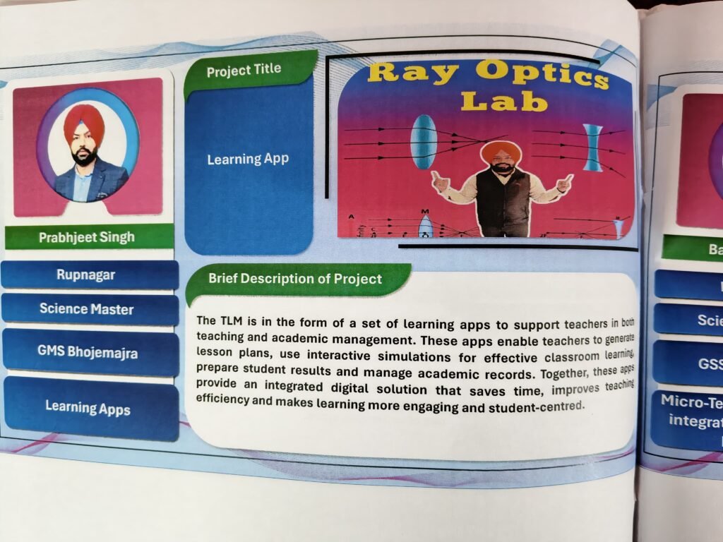 State-Level Teacher Fest: Rupnagar Teacher Prabhjeet Singh Wins First Prize in Learning App Category