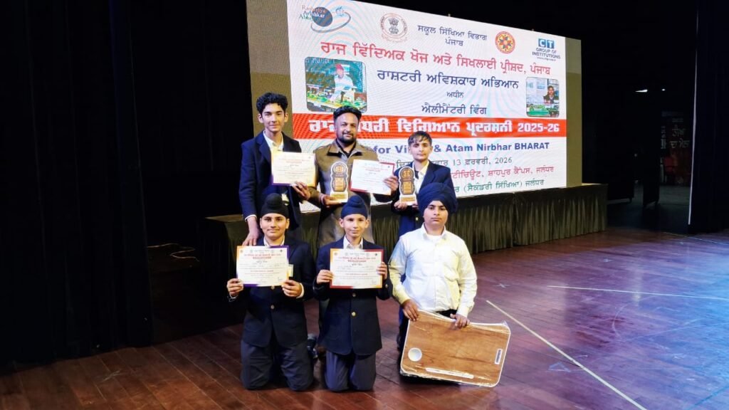 State Science Exhibition 2026: Government High School Raipur Secures 1st Position in Punjab