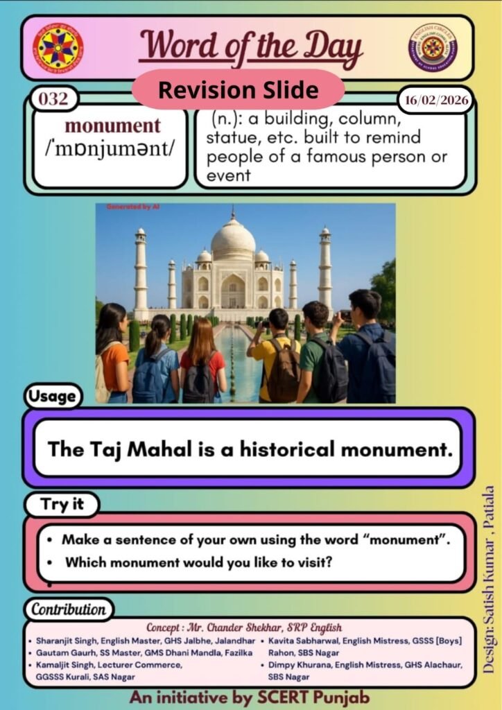 Word of the day 1 Word of the day