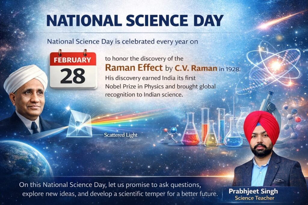 National Science Day, CV Raman, Prabhjeet Singh