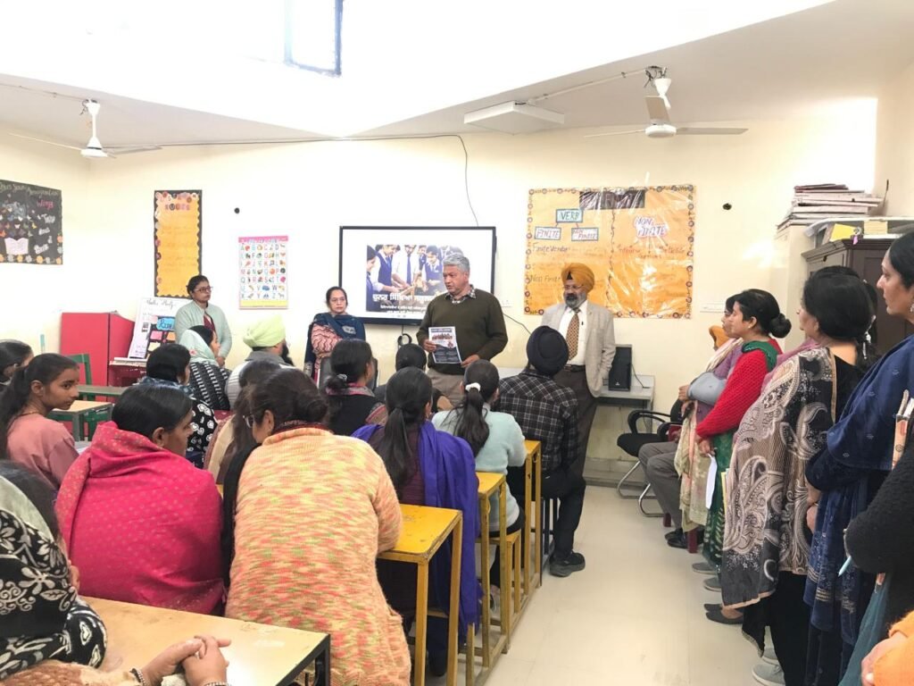 PTM Organized at Govt Girls Sr Sec School, Sri Anandpur Sahib, neeraj kumar verma, govt girl school anandpur sahib,