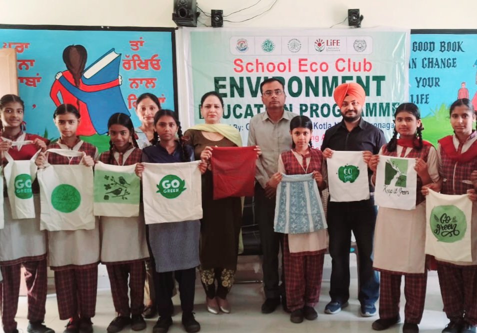 Environmental awareness workshop against “Single Use Plastic” at Government High School Kotla Nihang