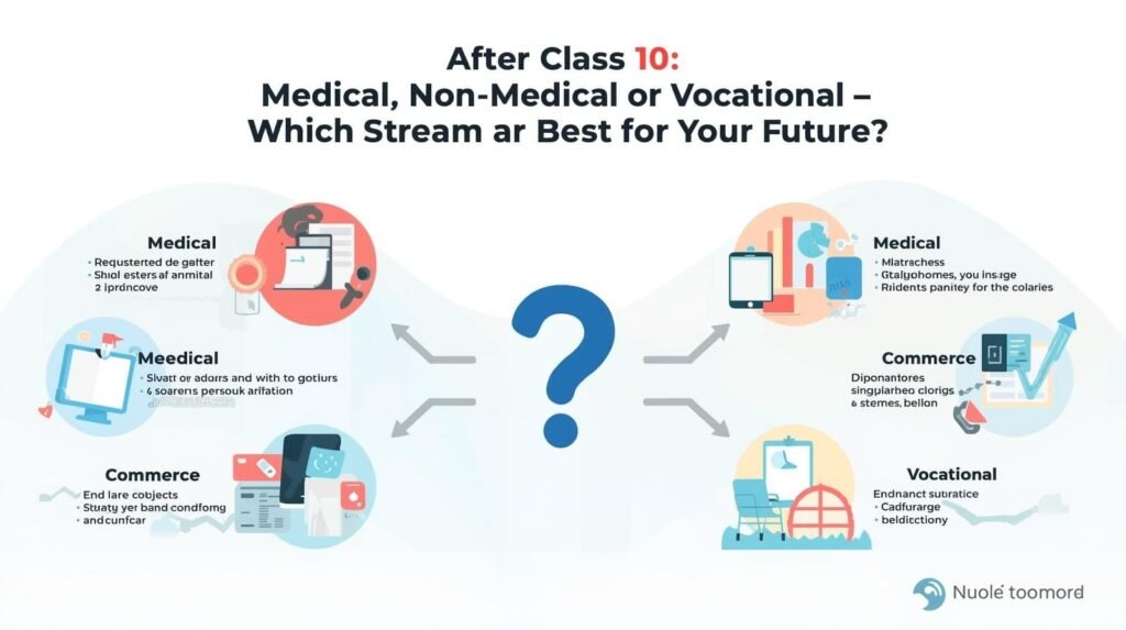 ਜਮਾਤ 10ਵੀਂ ਤੋਂ ਬਾਅਦ ਕਿਹੜਾ ਸਟਰੀਮ ਚੁਣੀਏ? ਵਿਦਿਆਰਥੀਆਂ ਲਈ ਪੂਰੀ ਗਾਈਡ 2 ਜਮਾਤ 10ਵੀਂ ਤੋਂ ਬਾਅਦ ਕਿਹੜਾ ਸਟਰੀਮ ਚੁਣੀਏ? ਵਿਦਿਆਰਥੀਆਂ ਲਈ ਪੂਰੀ ਗਾਈਡ