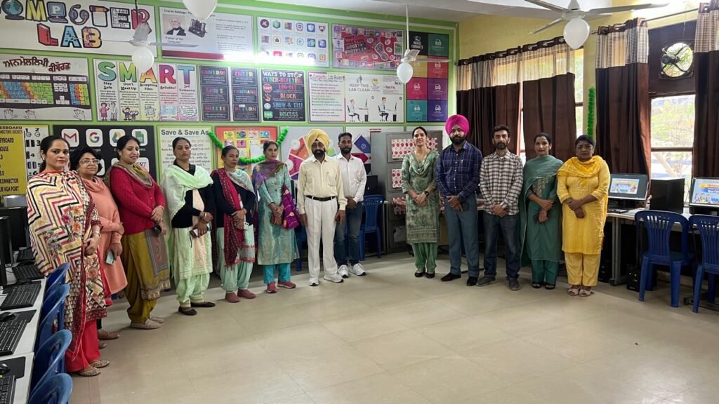 17 New Computers and 2 Interactive Panels were Inaugurated at Govt Girls School Rupnagar