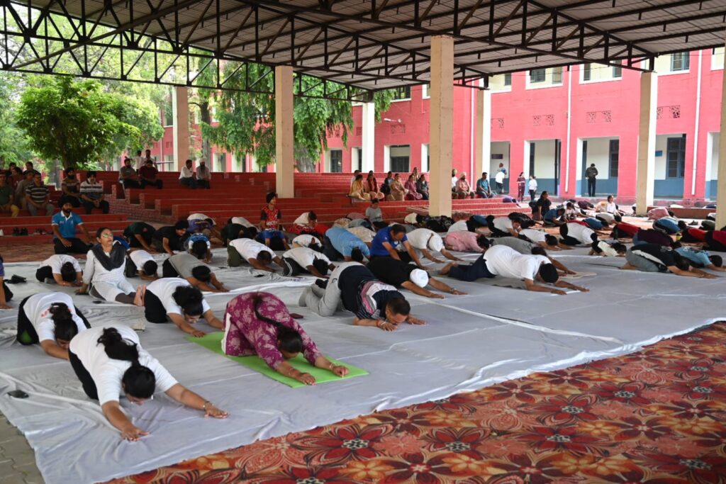 12th International Yoga Day Celebrated with Great Enthusiasm at Government College Rupnagar