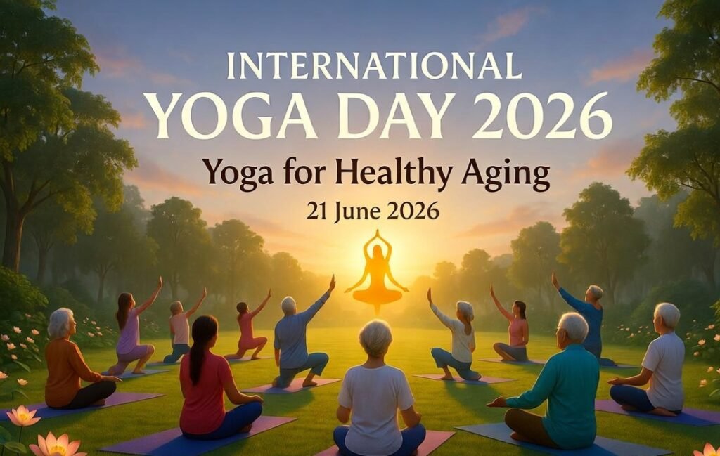 ਅੰਤਰਰਾਸ਼ਟਰੀ ਯੋਗ ਦਿਵਸ, INTERNATIONAL YOGA DAY 2026 Yoga for Healthy Aging 21 June 2026