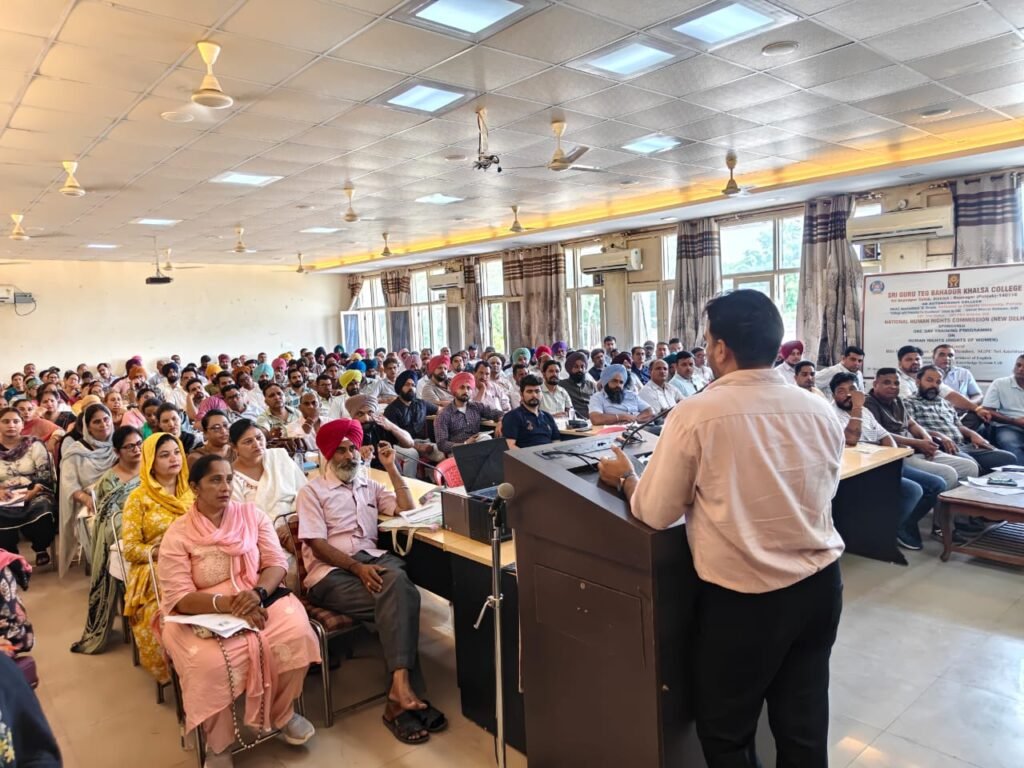SIR-Related Training Organized for Supervisors and BLOs at SGTB Khalsa College, Anandpur Sahib SEO Slug: