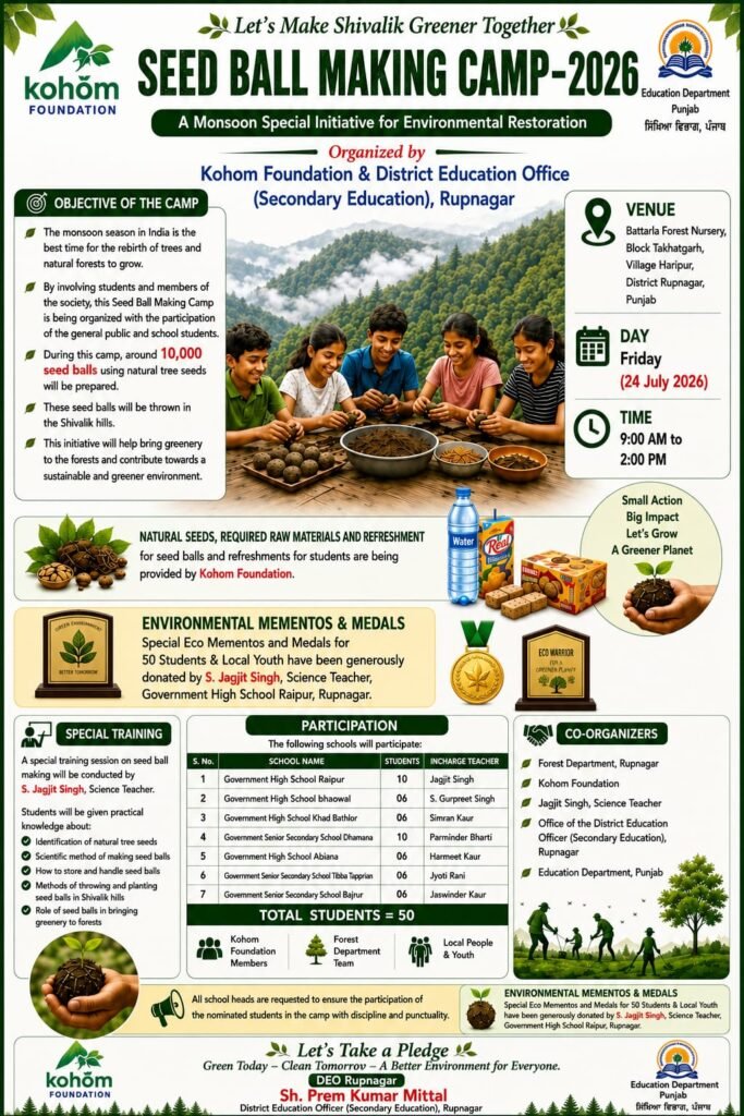 10000 Seed Ball Making Mega Campaign – 2026 1 10,000 Seed Ball Making Mega Campaign – 2026