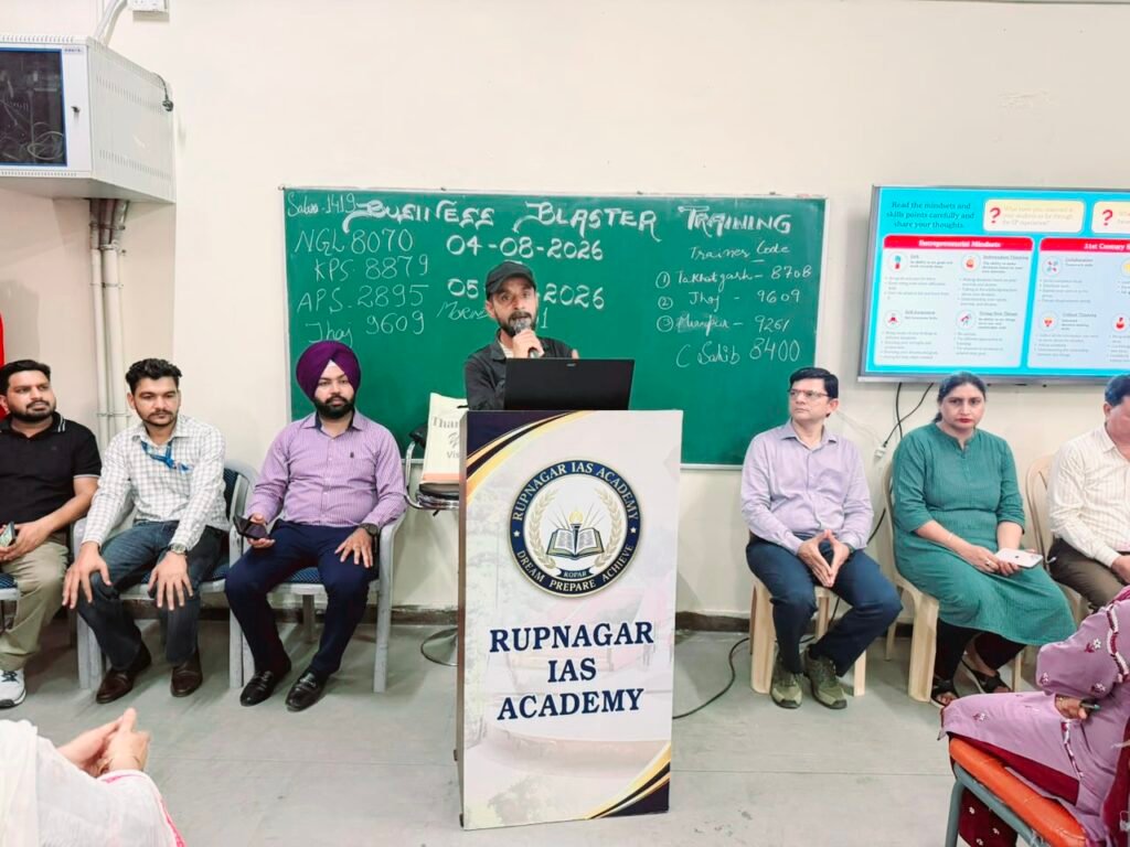 Business Blaster Programme at Government Polytechnic College Rupnagar District-Level Training Day 2 Concludes Successfully