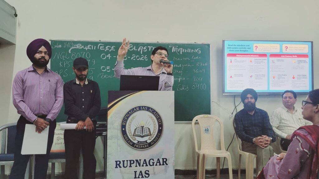 Business Blaster Programme at Government Polytechnic College Rupnagar District-Level Training Day 2 Concludes Successfully