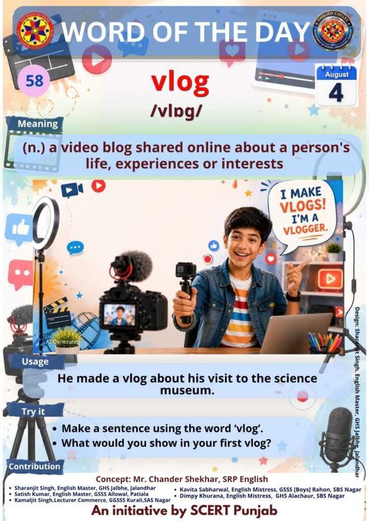 Vlog word of the day