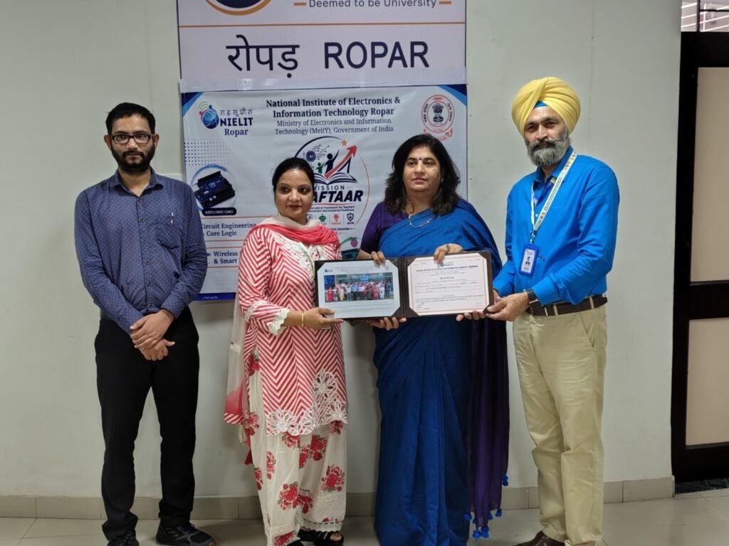 Mission RAFTAAR: First Batch of AI & IoT Hands-on Training Successfully Completed at NIELIT Ropar