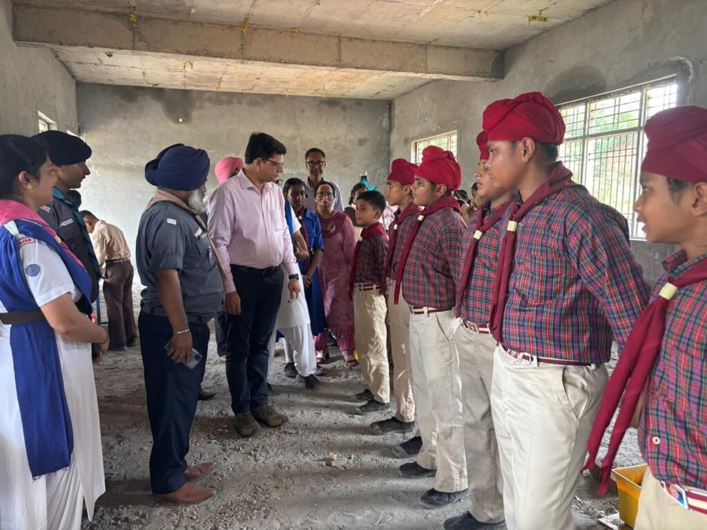DEO Prem Kumar Mittal Visits Tritiya Sopan Camp at Government High School Chak Karman, Rupnagar