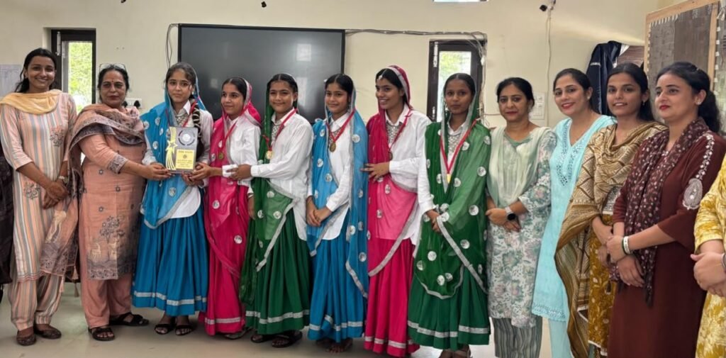 Sri Anandpur Sahib Girls School Students Shine in Block-Level Folk Dance, Quiz and Role Play Competitions