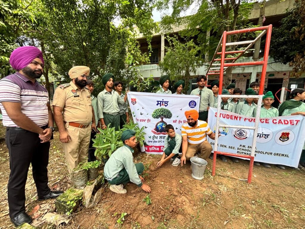 Tree Plantation Drive Successfully Conducted in SPC Schools Across Rupnagar District