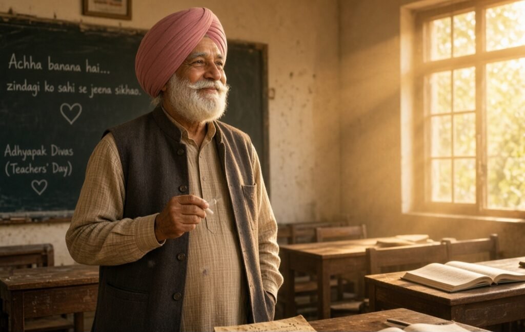 ਅਧਿਆਪਕ ਦਿਵਸ: ਇੱਕ ਅਧਿਆਪਕ ਦੀ ਕਹਾਣੀ, ਜਿਸਦਾ ਆਖ਼ਰੀ ਪੰਨਾ ਕਦੇ ਨਹੀਂ ਆਉਂਦਾ..... 1 Teachers’ Day: The Story of a Teacher Whose Last Page Never Comes…. “A teacher retires from school, but never from the lives of his students.”