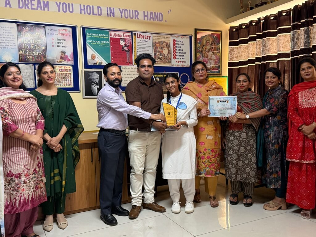 Rihana Malik, District Science Seminar 2026, Rupnagar Science Seminar, Nangal Township, State Level Science Seminar, SOE Nawanshahr