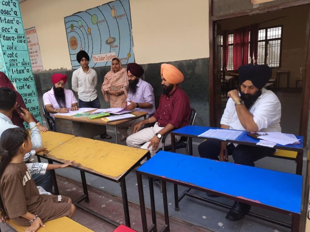 Enthusiastic Atmosphere at Mega Parent-Teacher Meeting at Government Adarsh Senior Secondary School, Lodhipur
