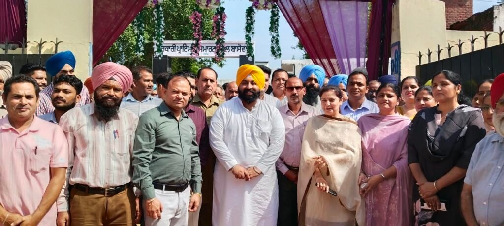Education Minister Harjot Singh Bains Inaugurates Development Projects Worth Rs. 54 Lakh at Basowal School